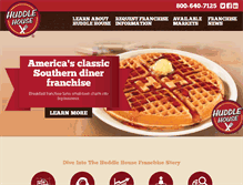 Tablet Screenshot of huddlehousefranchising.com